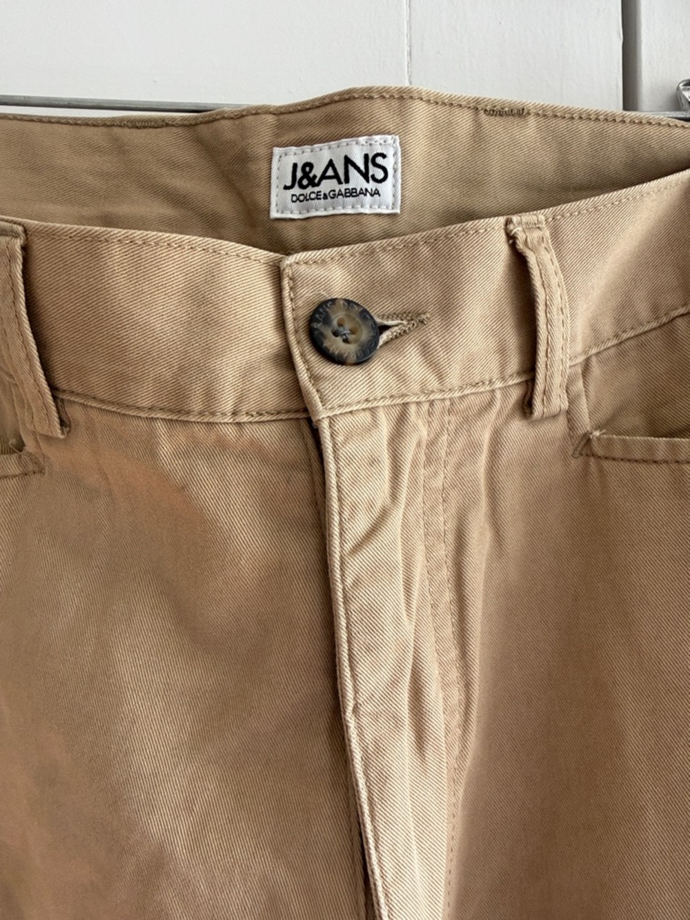 Jeans Dolce & Gabbana Khaki Men's Straight-Leg Pants - Tan